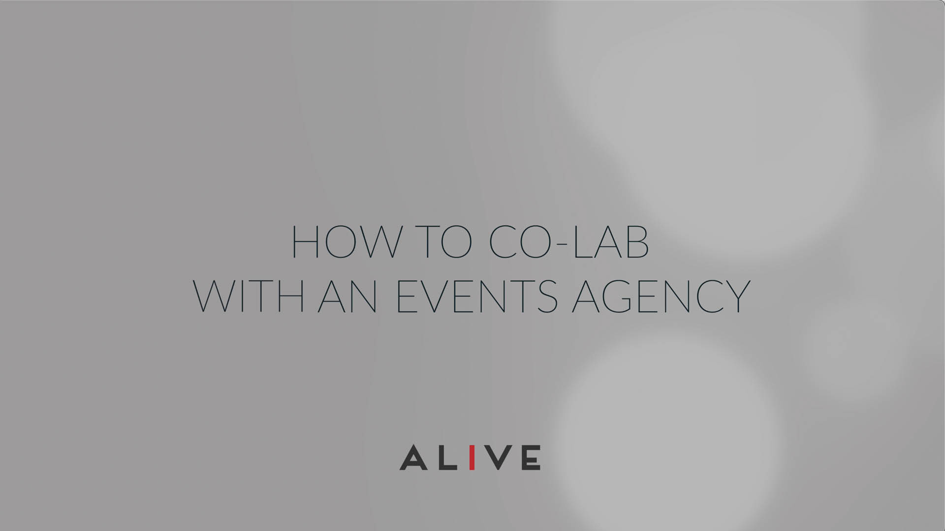How to collaborate with an events agency